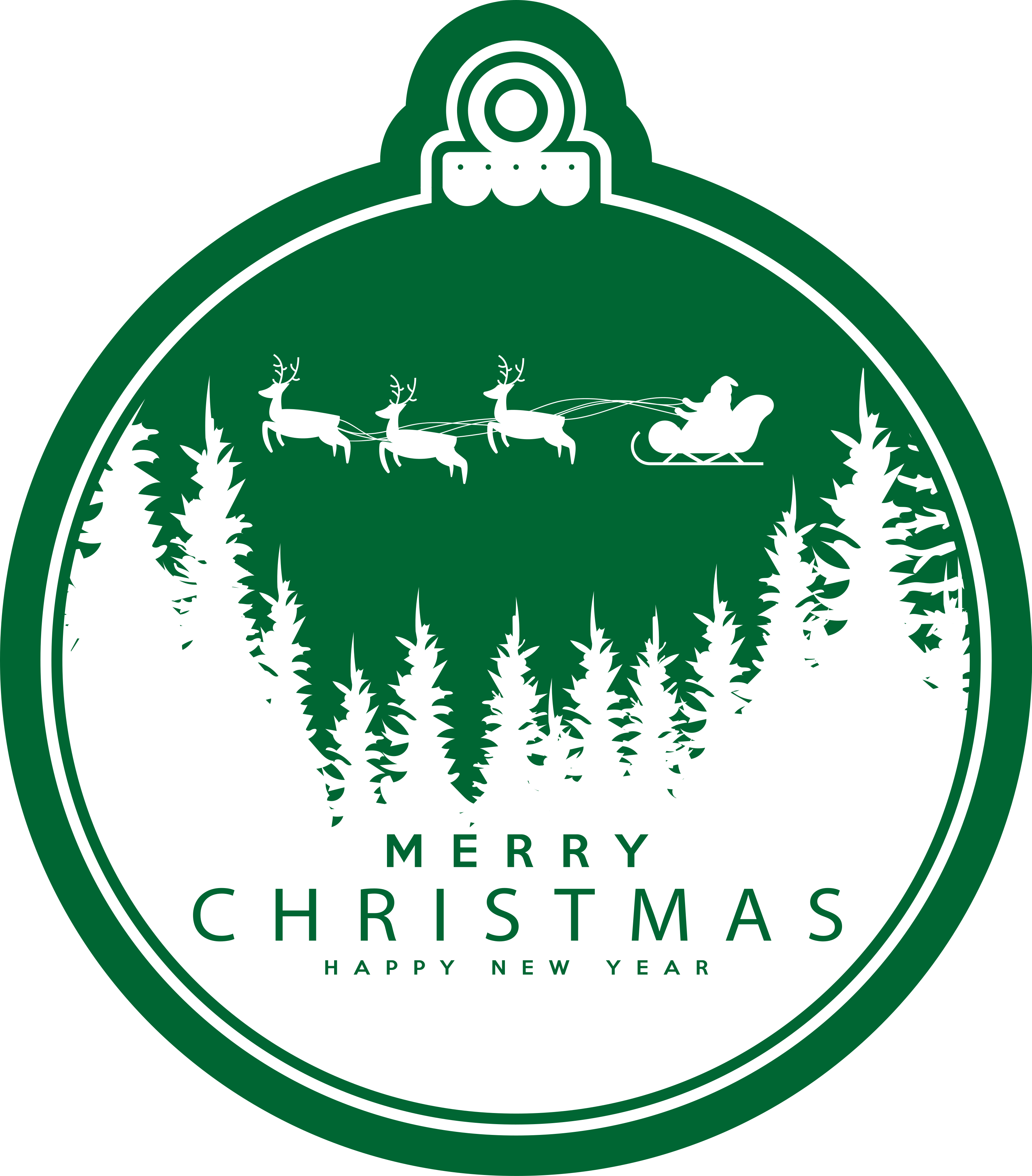 Vinil podovi Božić vožnja saonicama - TenStickers