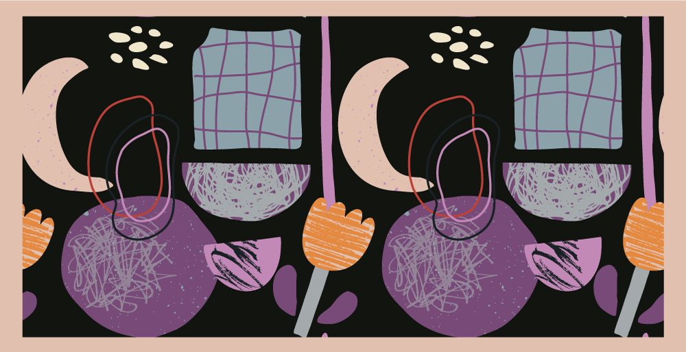 Vinil podovi moderan noćni geometrijski elementi - TenStickers