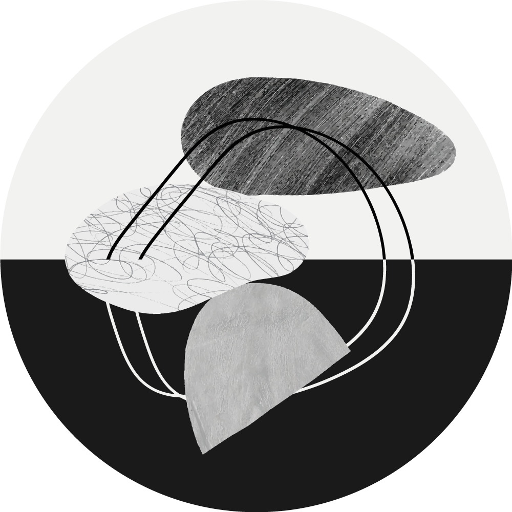 Vinil podovi minimalistički s apstraktnim oblicima - TenStickers