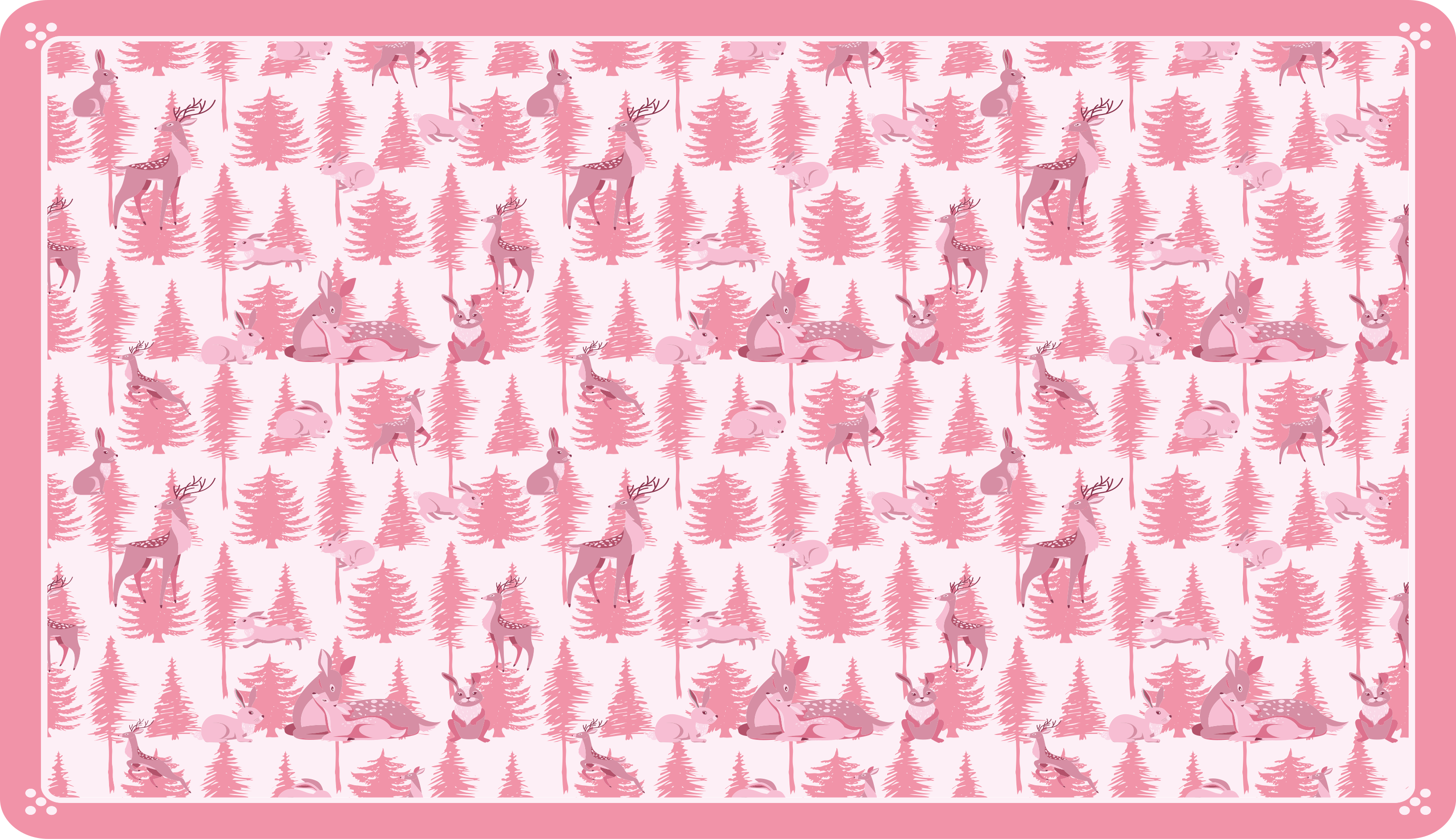 Vinil podovi rasadnici razigrani šumski prizor - TenStickers