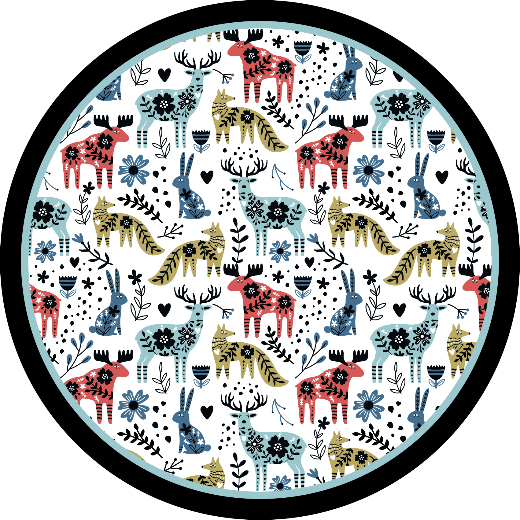 Vinil podovi rasadnici šareni životinjski uzorci - TenStickers