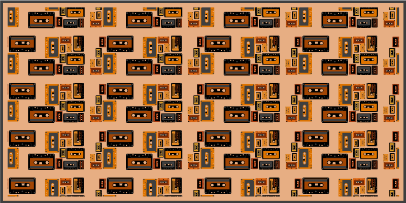 Drugi vinil podovi vintage kasete - TenStickers