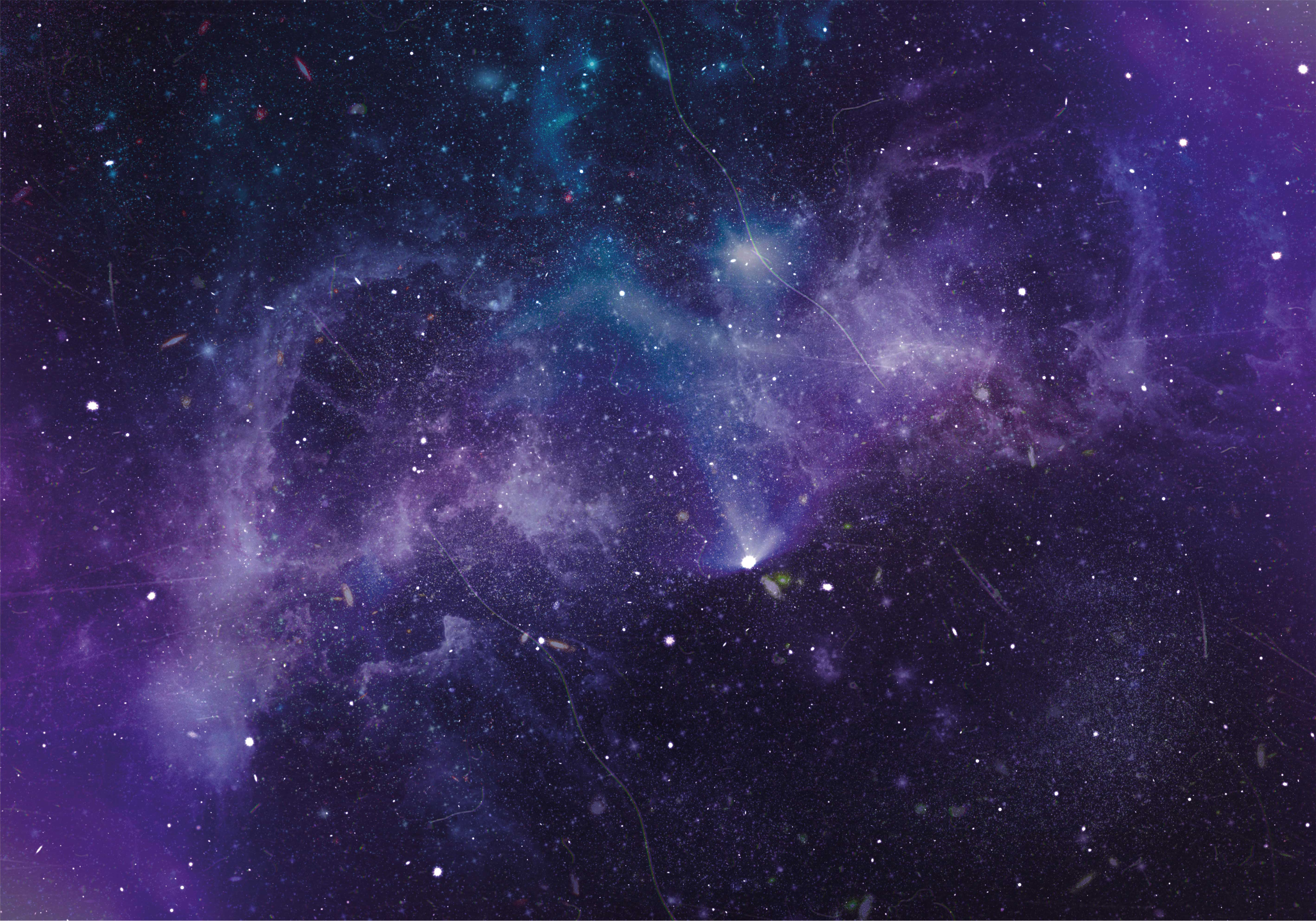 Vinil podovi zvijezde scena kozmičke galaksije - TenStickers