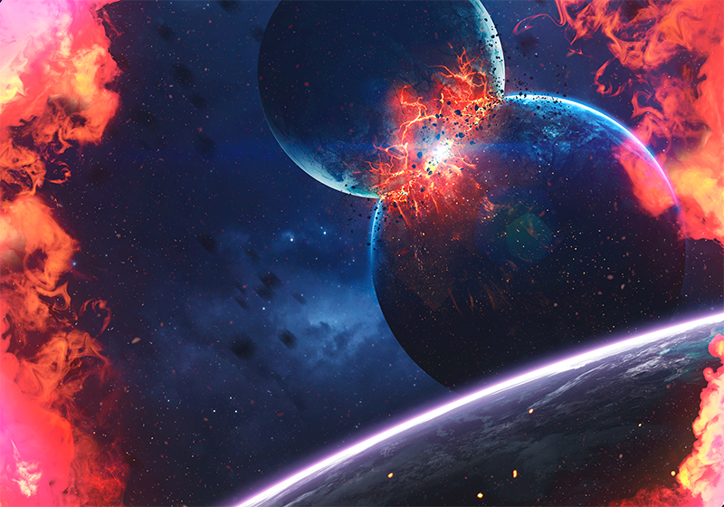 Vinil podovi zvijezde kozmička galaksijska avantura - TenStickers