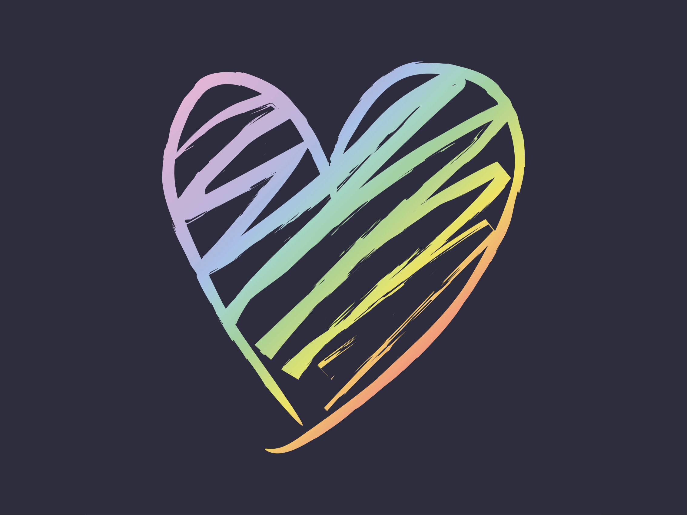 Vinil podovi tinejdžeri dugino srce - TenStickers