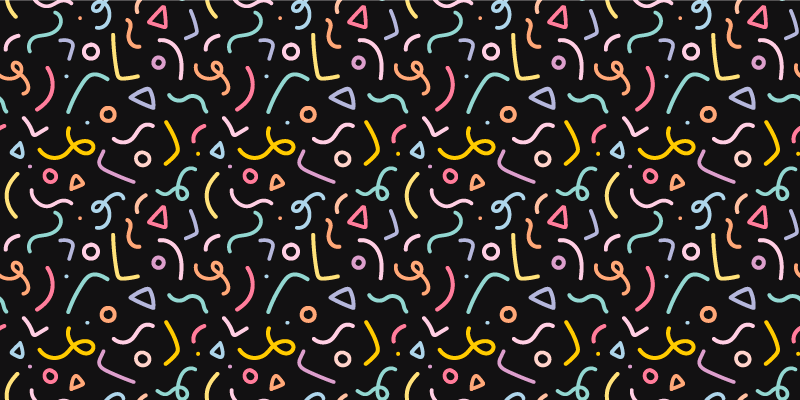 Vinil podovi geometrijski šareni apstraktni vrtlozi - TenStickers