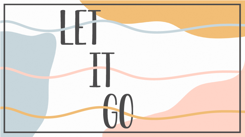 Vinilne prostirke s frazama pusti to - TenStickers