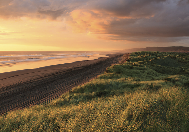 Vinil podovi priroda zalazak sunca na plaži - TenStickers