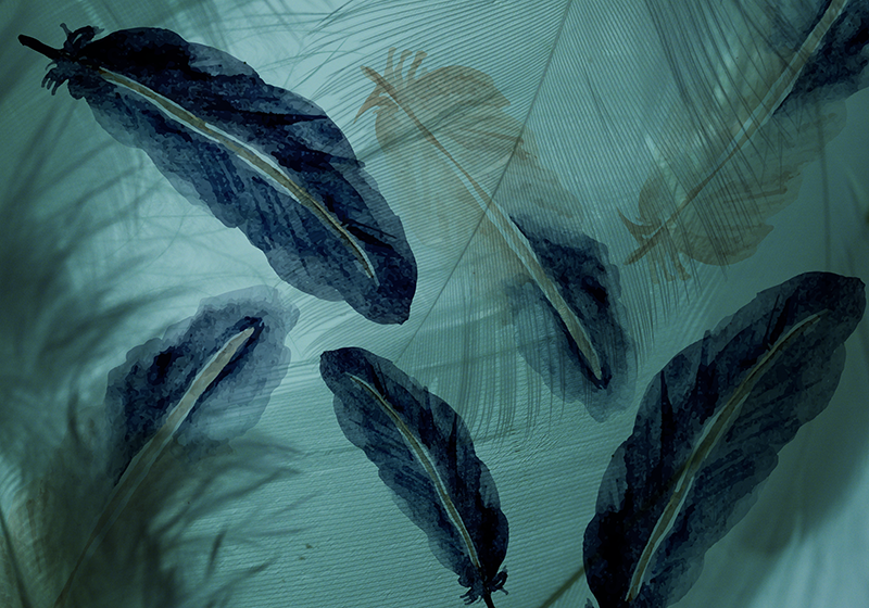 Vinil podovi priroda lisnata tropska oaza - TenStickers