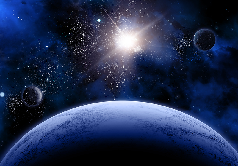 Drugi vinil podovi kozmička zvjezdana scena - TenStickers