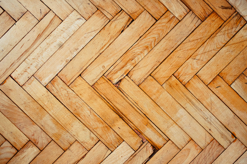 Drveni blokovi "industrijski stil" tepih - TenStickers