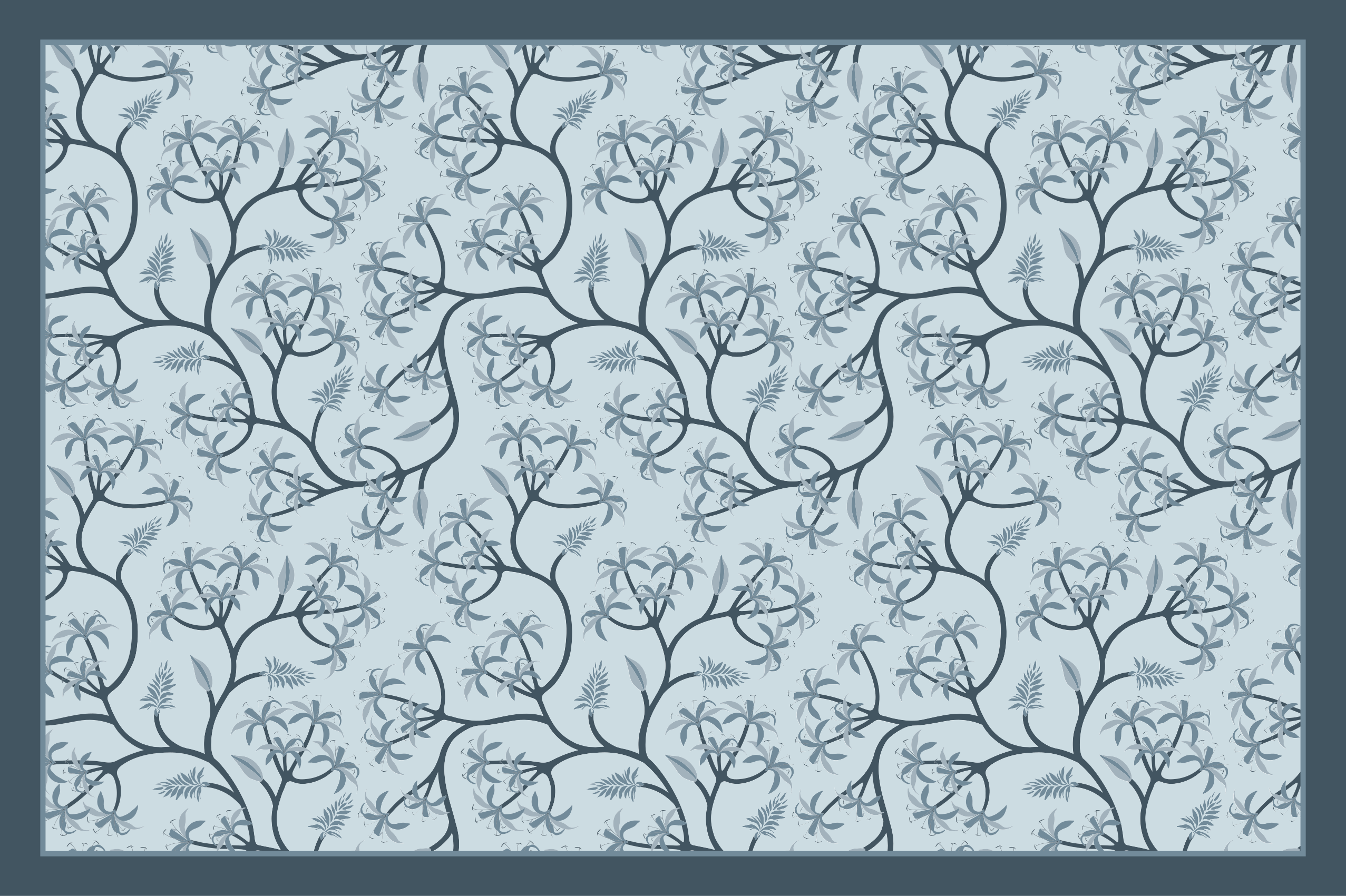 Vinil podovi cvijeće i biljke botanički uzorak siluete - TenStickers