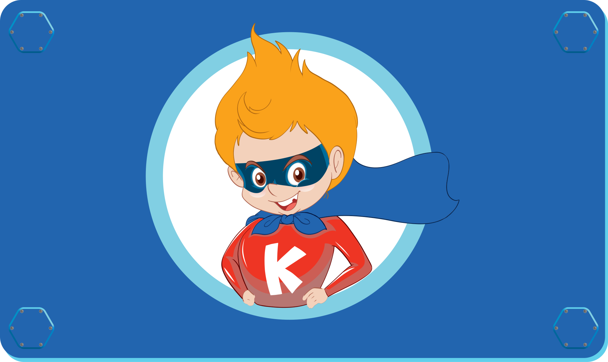 Super-heroj nasmijana dječja vinil tepih - TenStickers