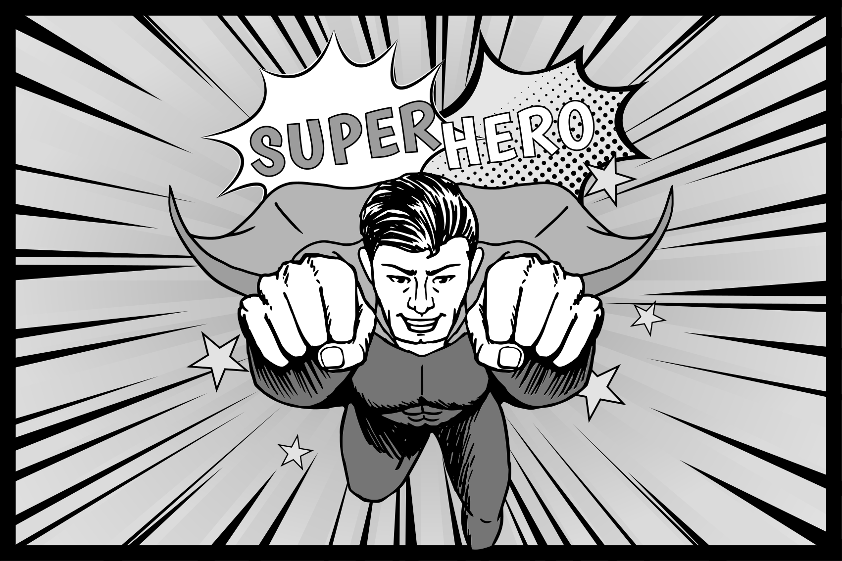 Vinil podovi djeca dinamična grafika superheroja - TenStickers