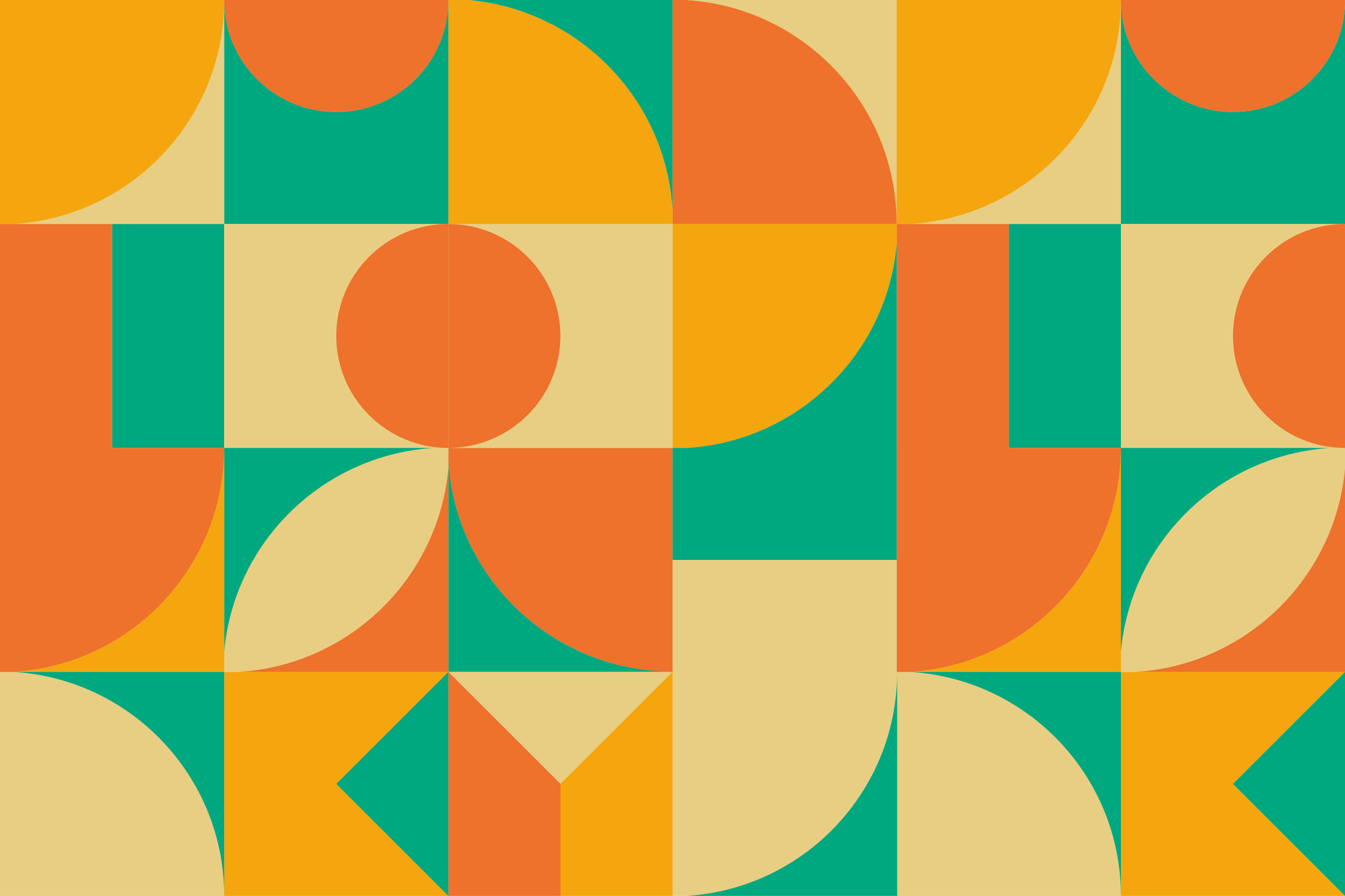 Vinil podovi geometrijski u šarenom uzorku - TenStickers