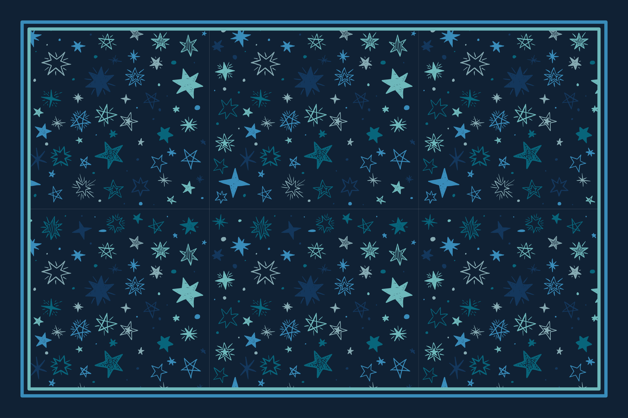 Vinil podovi zvijezde dizajn nebeskog motiva - TenStickers