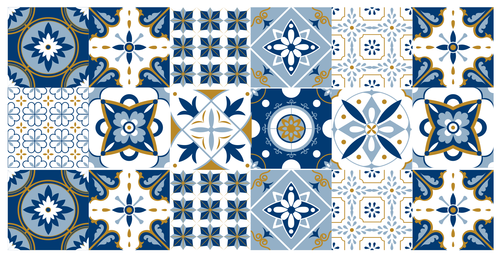 šareni mozaik geometrijskog uzorka vinil tepih - TenStickers