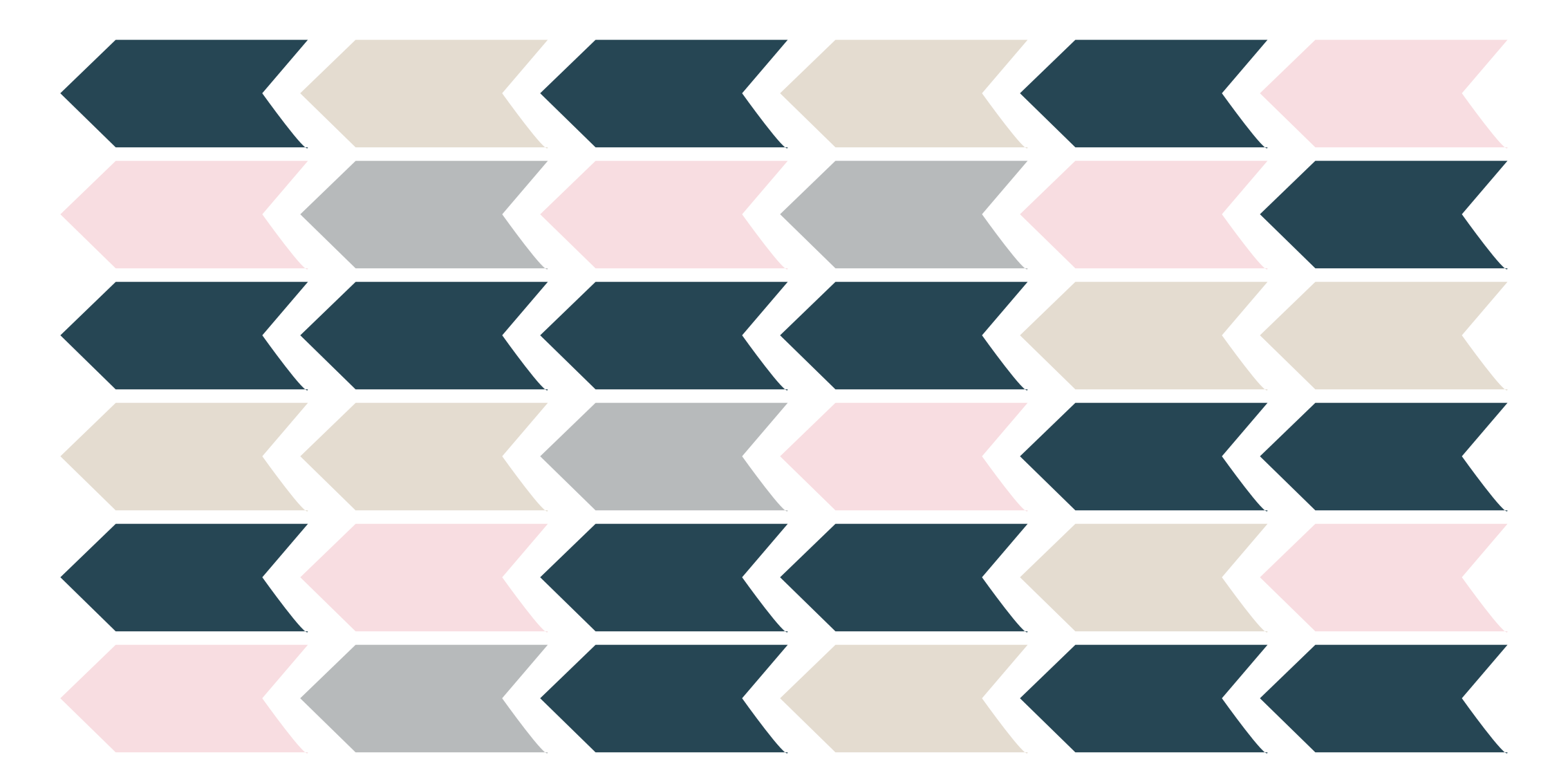 Pastelne boje sa strelicama uzorak geometrijski vinil tepih - TenStickers