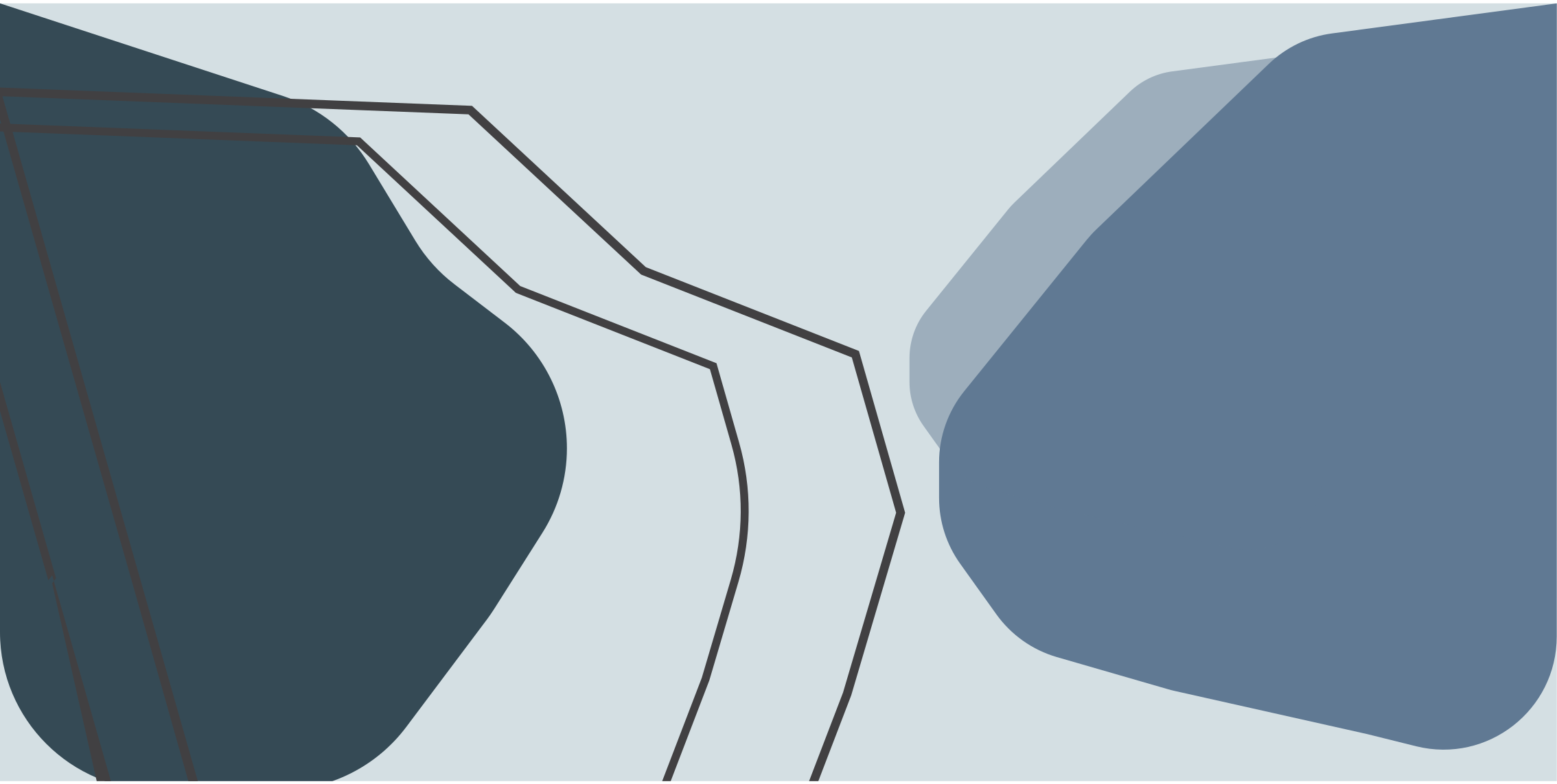 Vinil podovi geometrijski apstraktne konturne linije - TenStickers