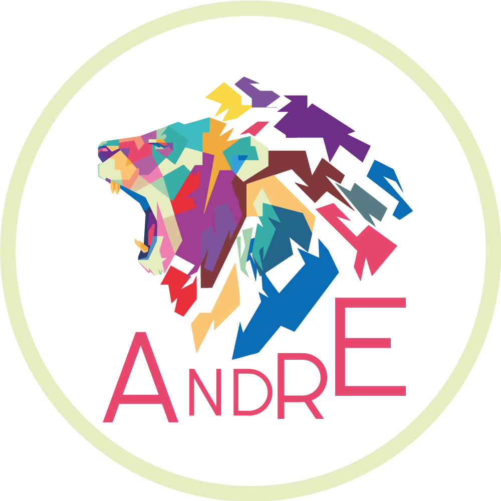 Vinil podovi s imenima personalizacija šarenog lava - TenStickers