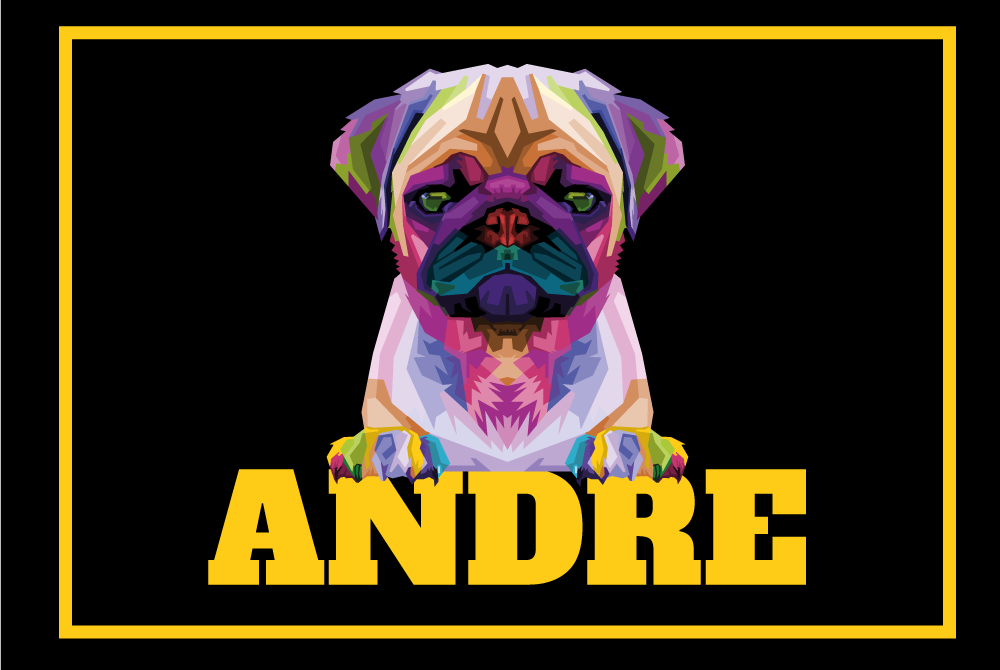 Vinil podovi s imenima prilagodljiv ljubimac - TenStickers