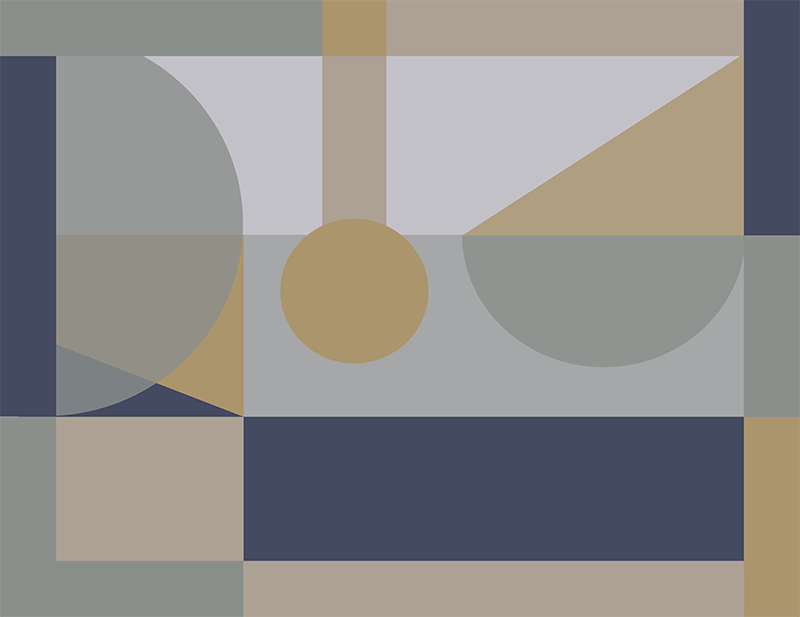 Vinil podovi geometrijski apstraktni geometrijski oblici - TenStickers