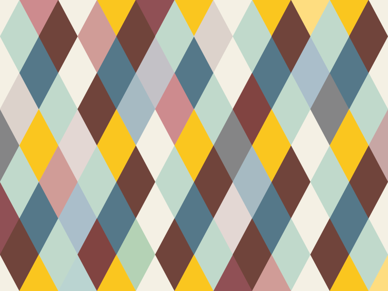 Geometrijski pastelni raznobojni dijamantni tepisi - TenStickers