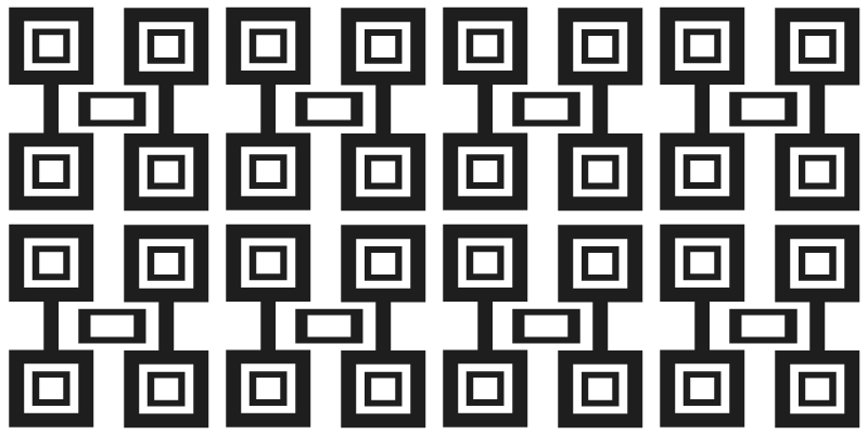 Vinil podovi geometrijski geometrijski uzorak kvadrata - TenStickers