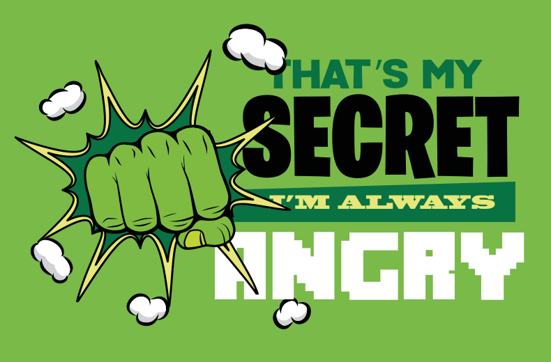 Uvijek sam ljuta dječja prostirka - TenStickers