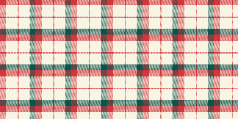 Božićni tartan geometrijski tepisi - TenStickers