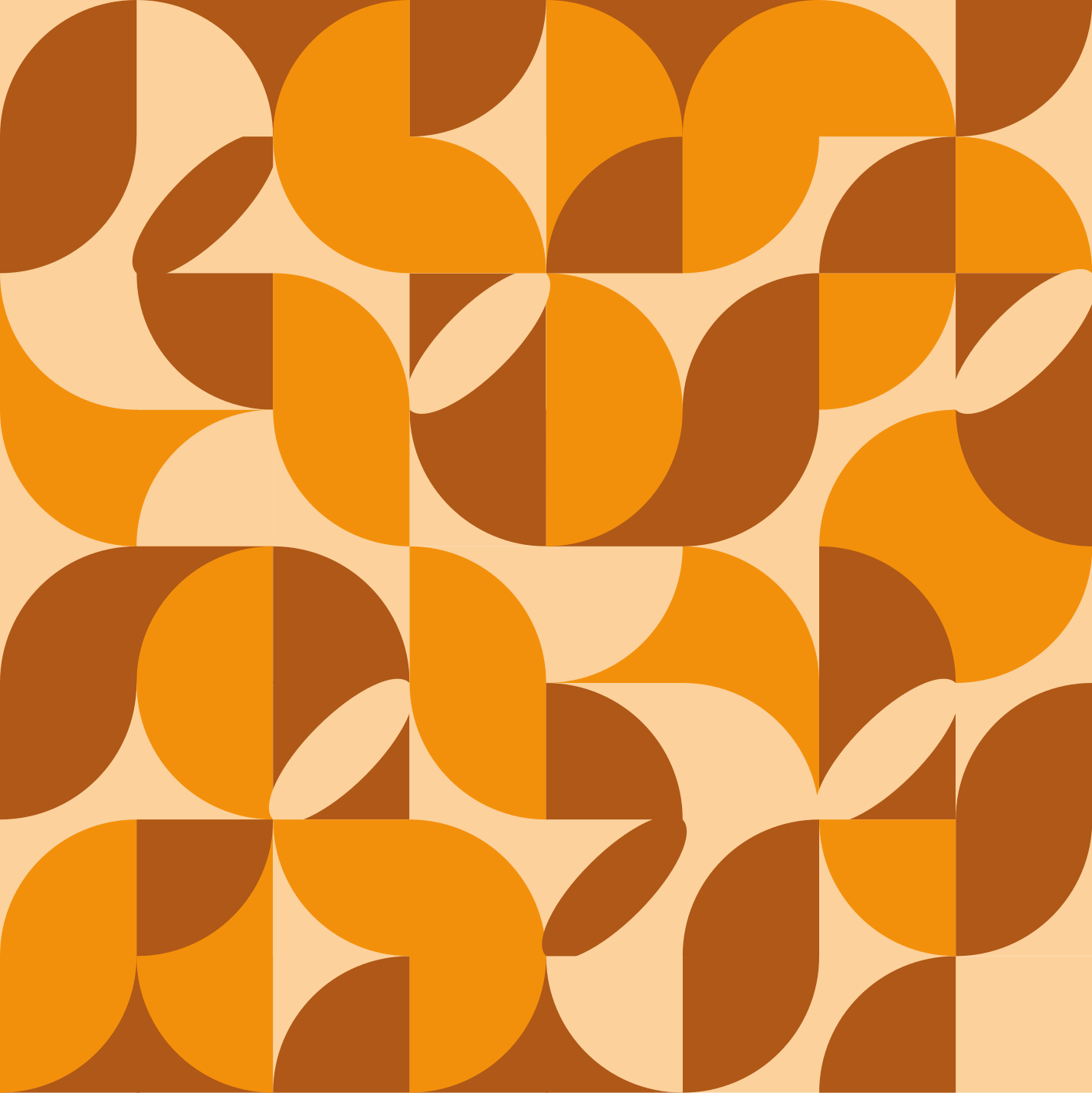 Vinil podovi dnevna soba retro - TenStickers