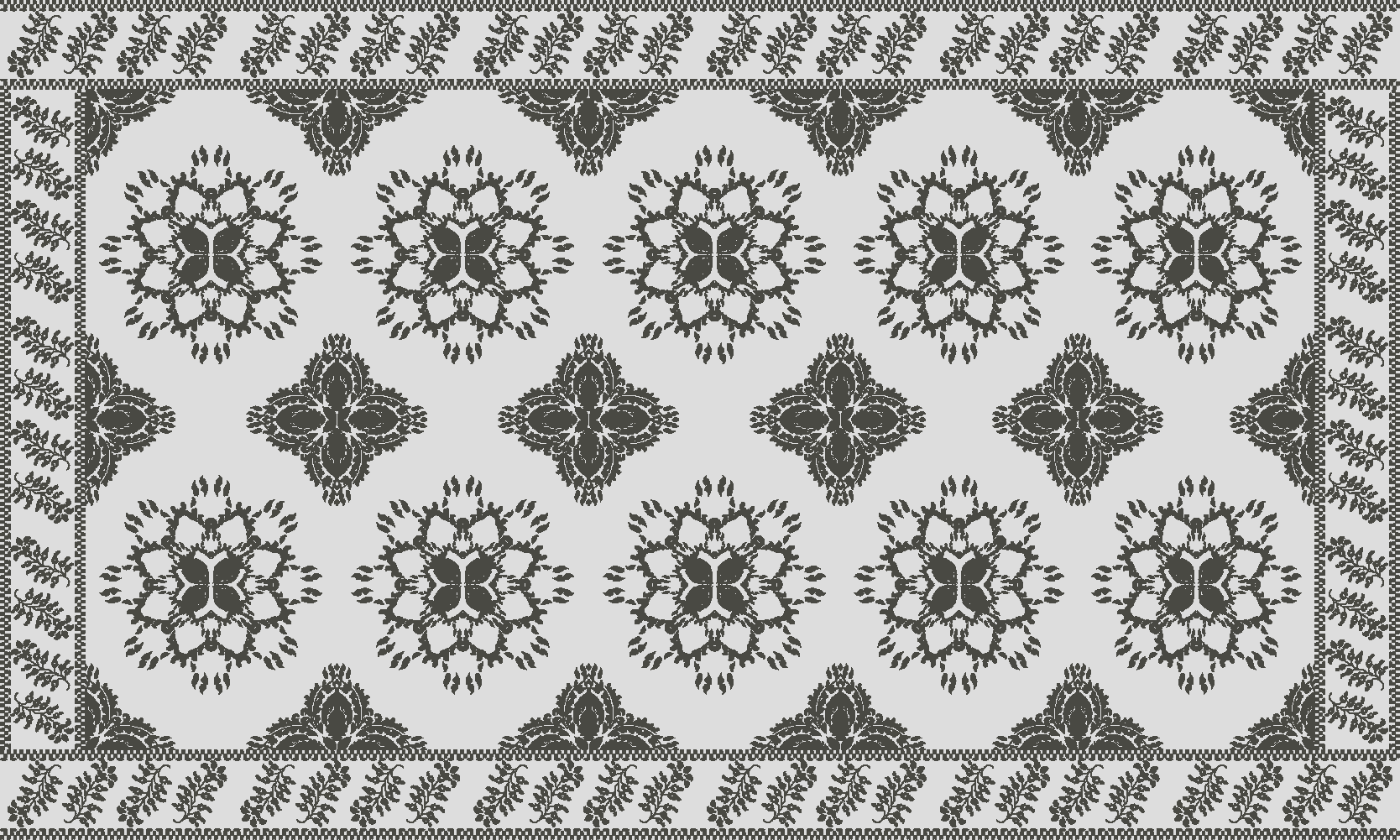 Vinil podovi blagovaonica cvjetni vintage dizajn - TenStickers