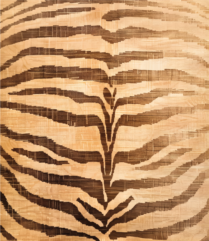 Vinil podovi bež tigrove pruge - TenStickers