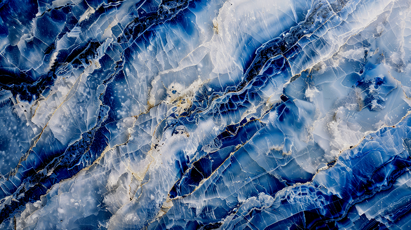 Mramorni vinilni tepih tamnoplava - TenStickers