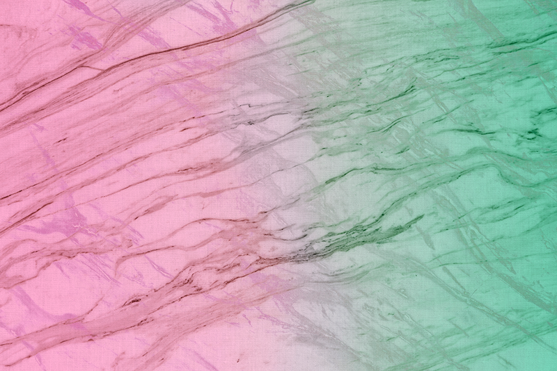 Mramorni vinilni tepih pastelna ružičasta i zelena boja - TenStickers