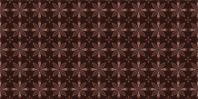 Vinil podovi ulazni hodnik geometrijska cvjetna simetrija - TenStickers