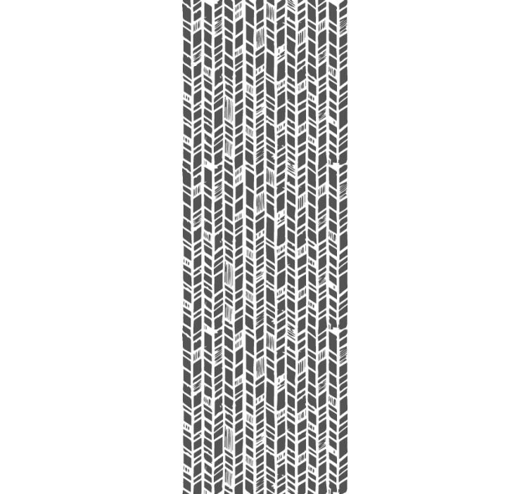 Ulazne tapete stilizirani sivi ševron - TenStickers