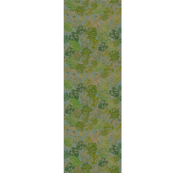 Tapete za zid Lišće zeleni motiv monstere - TenStickers