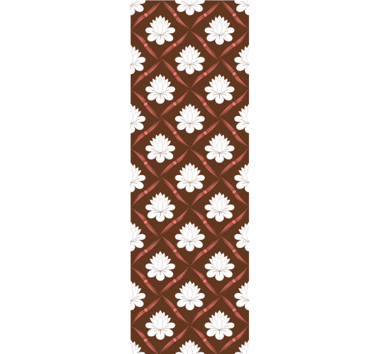 Tapete za zid Cvjetni dizajn uzorka lotosa - TenStickers