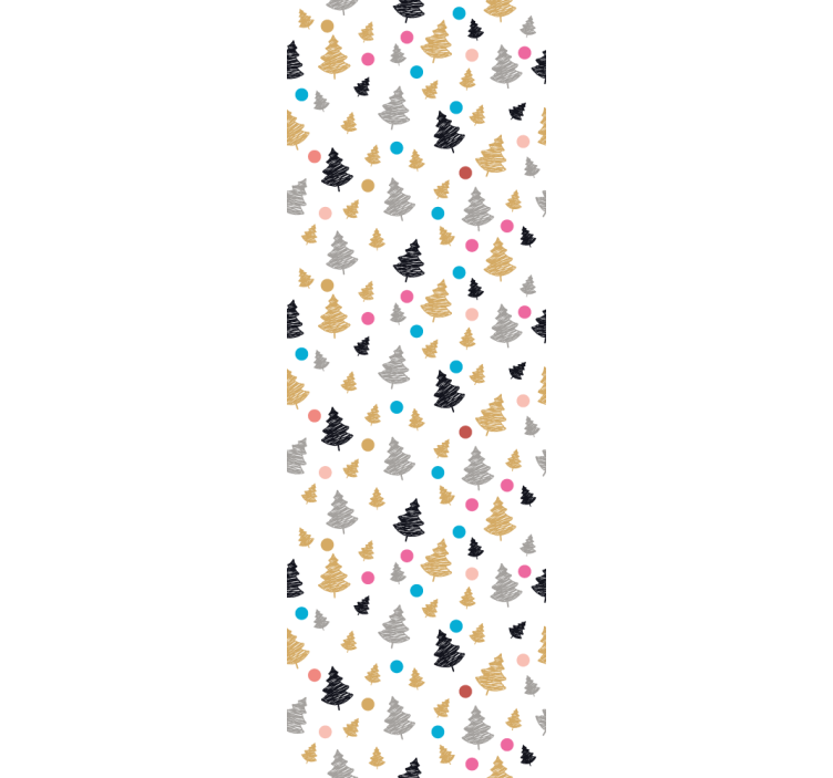 Tapete za zid stablo šareni uzorak bora - TenStickers