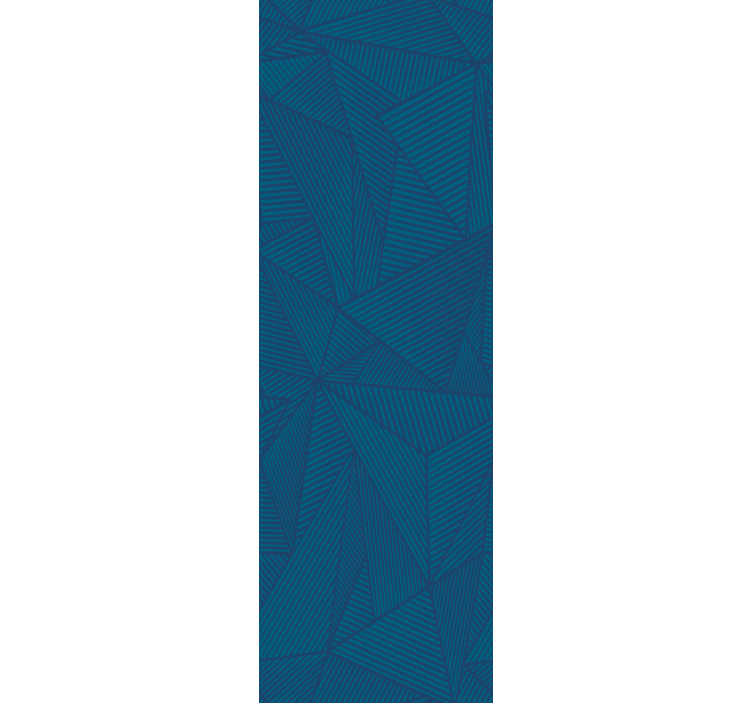 Tapete za zid trokuti plave geometrijske facete - TenStickers