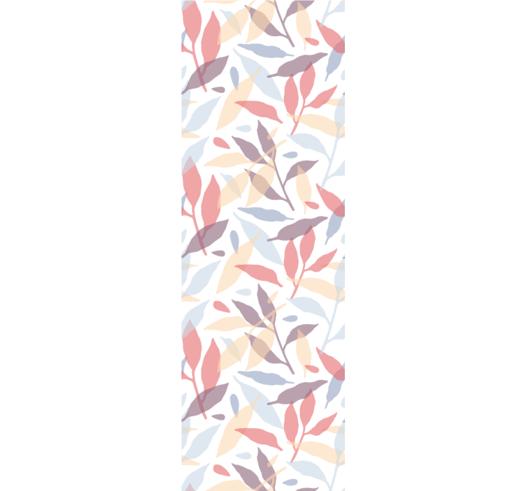 Tapete za zid Lišće proziran uzorak lišća - TenStickers