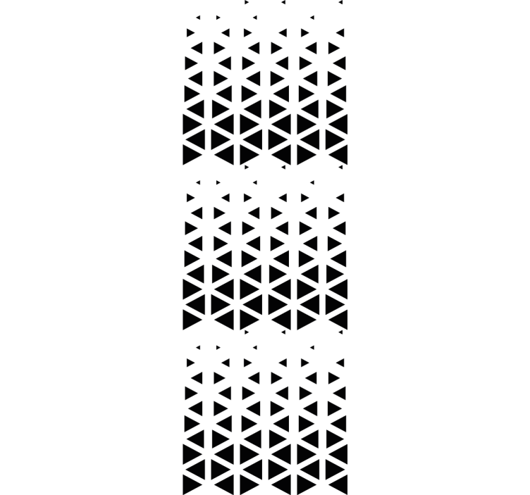Tapete za zid Geometrijski raspored crnog trokuta - TenStickers
