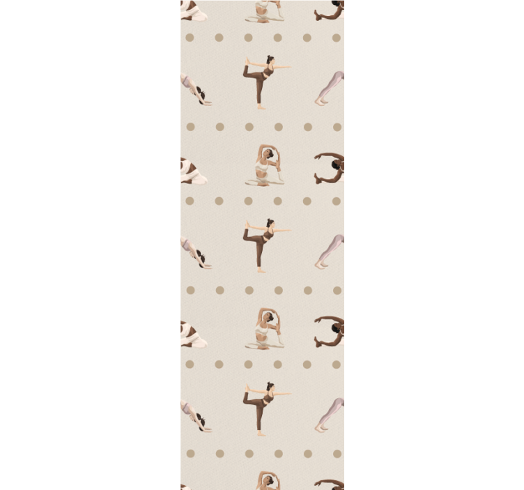 Tapete za zid Umjetnost yoga poze figure - TenStickers