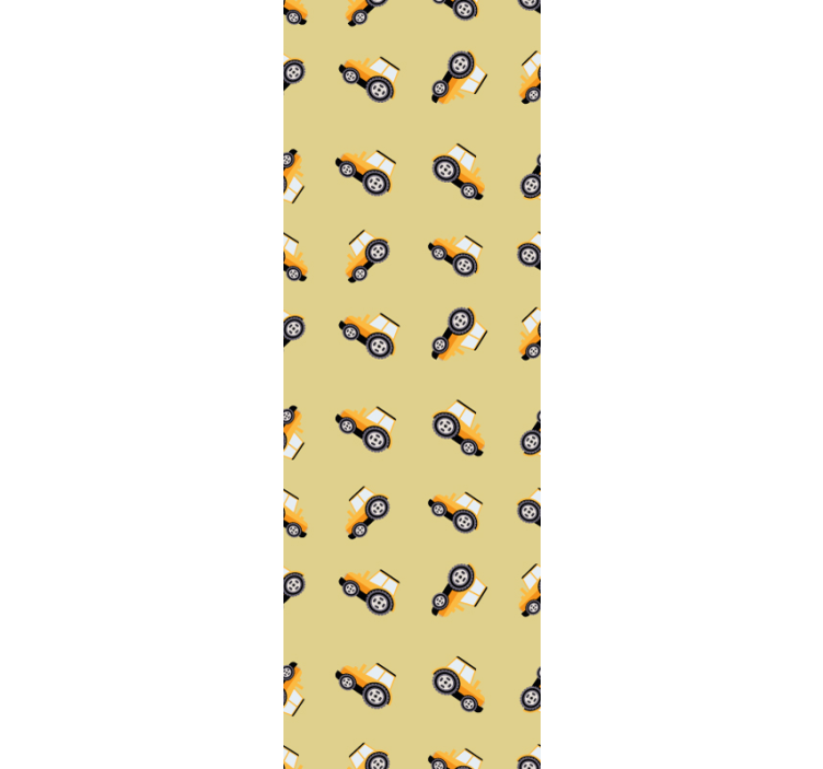 Zidne tapete za dječju sobu slatki građevinski kamioni - TenStickers