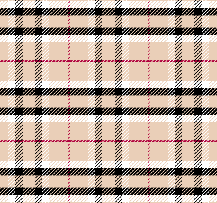Zidne tapete za spavaću sobu burberry tartan - TenStickers