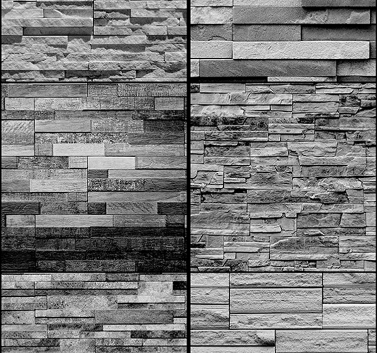 Tapete sive teksture kamenja - TenStickers