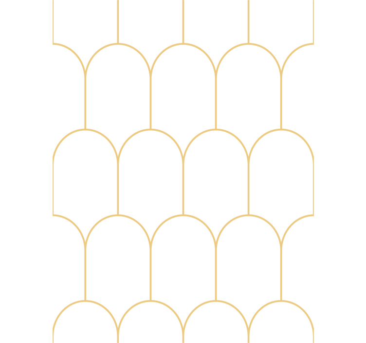 Tapete za dnevni boravak s elegantnim zlatnim lukovima - TenStickers