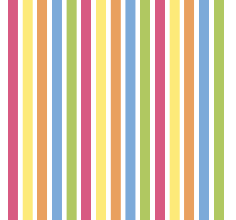 Ukrasne tapete s horizontalnim višebojnim prugama - TenStickers