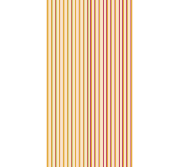 Ukrasne tapete s retro pastelnim prugastim uzorkom - TenStickers